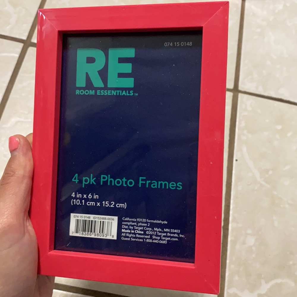 3 pink 4x6 frames bundle - Picture 3 of 4